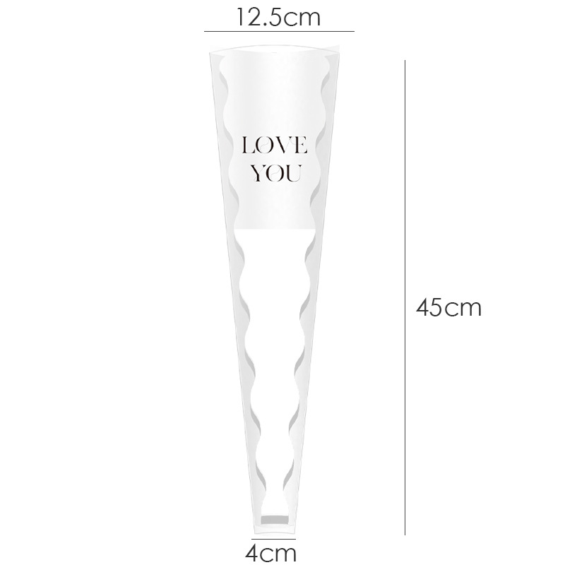 Huaxi día de San Valentín bolsas de flores individuales ramo de flores bolsas DIY rosas transparentes bolsas múltiples materiales de embalaje floral