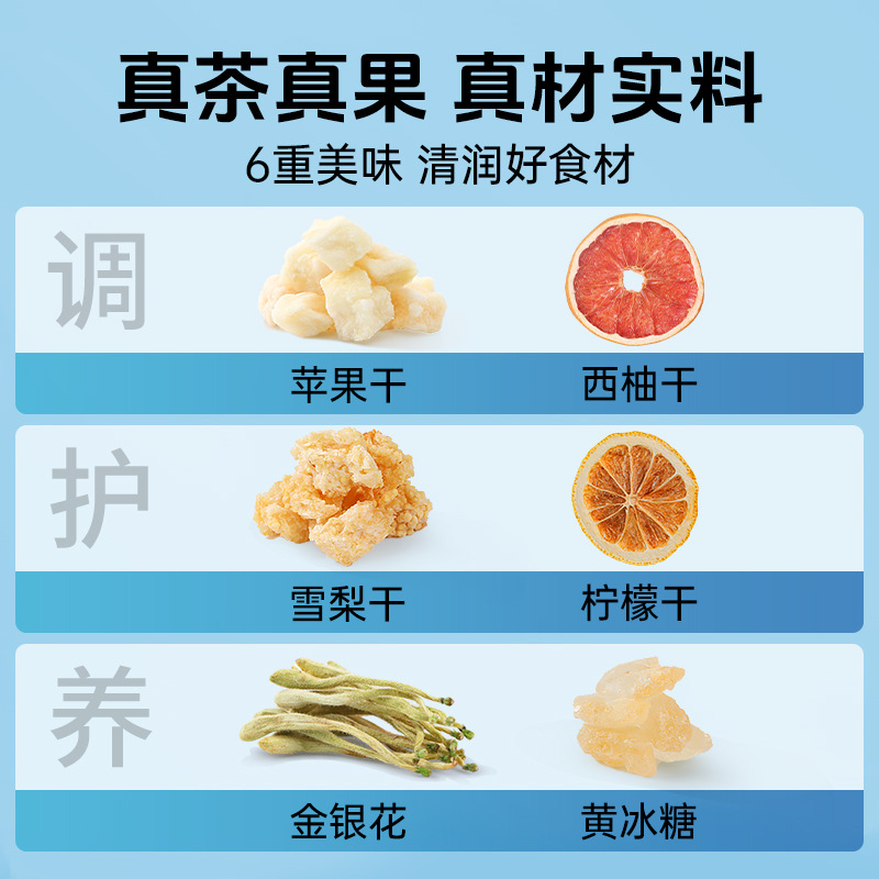 Honeysuckle Pomelo Fruit Tea Herbal Drink 200g 2 Box Set Summer Infusion quality and texture