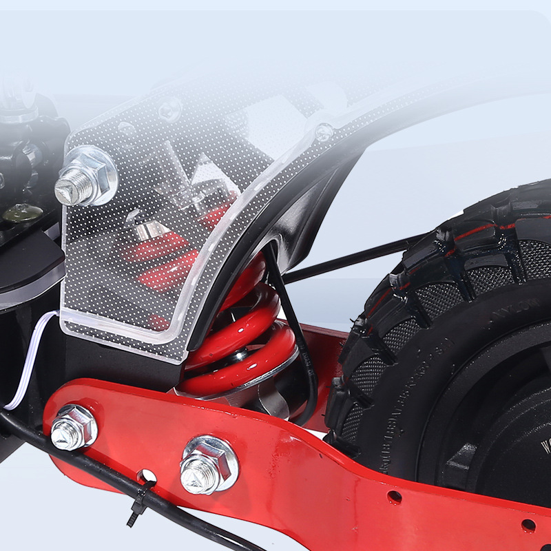 Dual-Drive Electric Scooter for Commuting, Lithium Battery Foldable Off-Road 11inch Scooter, Electric Folding Scooter for Driving
