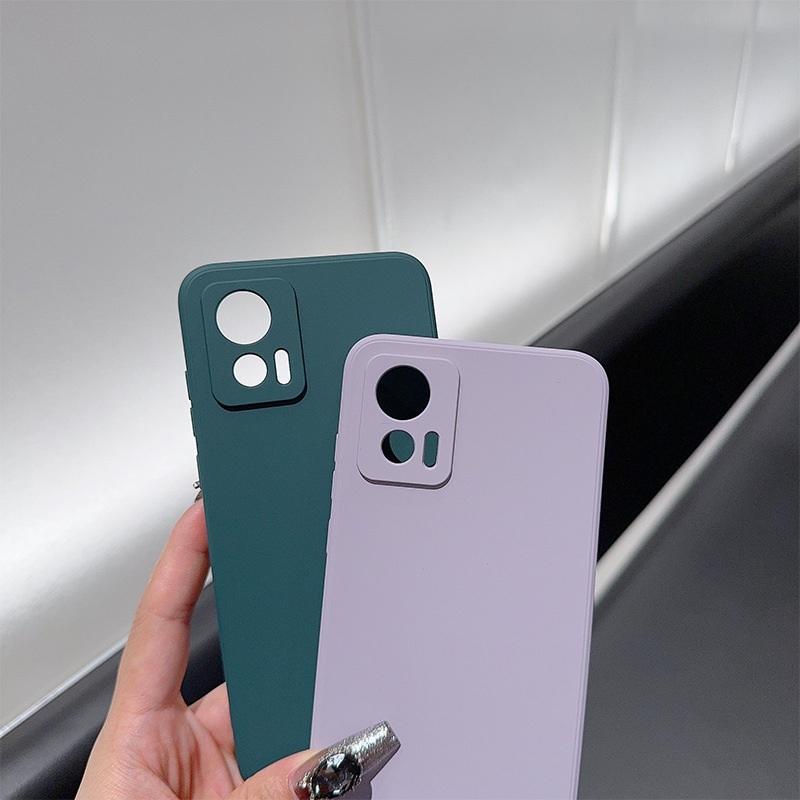 Funda protectora de TPU suave para Motorola Edge 50 Fusion 60pro, funda lisa con borde suave, funda líquida para teléfono móvil