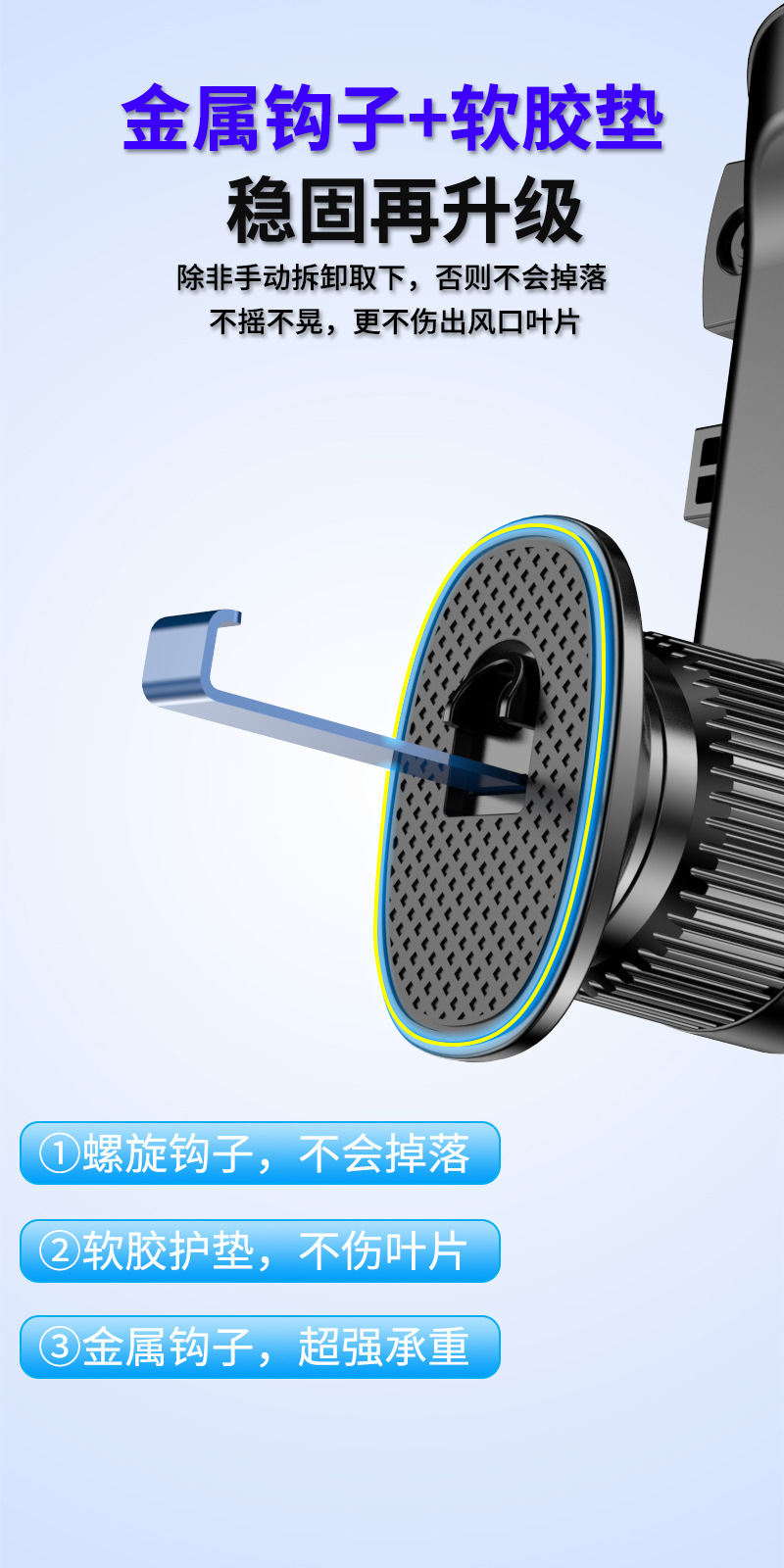 Foldable Screen Mobile Phone Car Mount 2026 New Model Dual-Purpose Dual-Folding Wide-Screen Navigation Mount for Car Air Vent