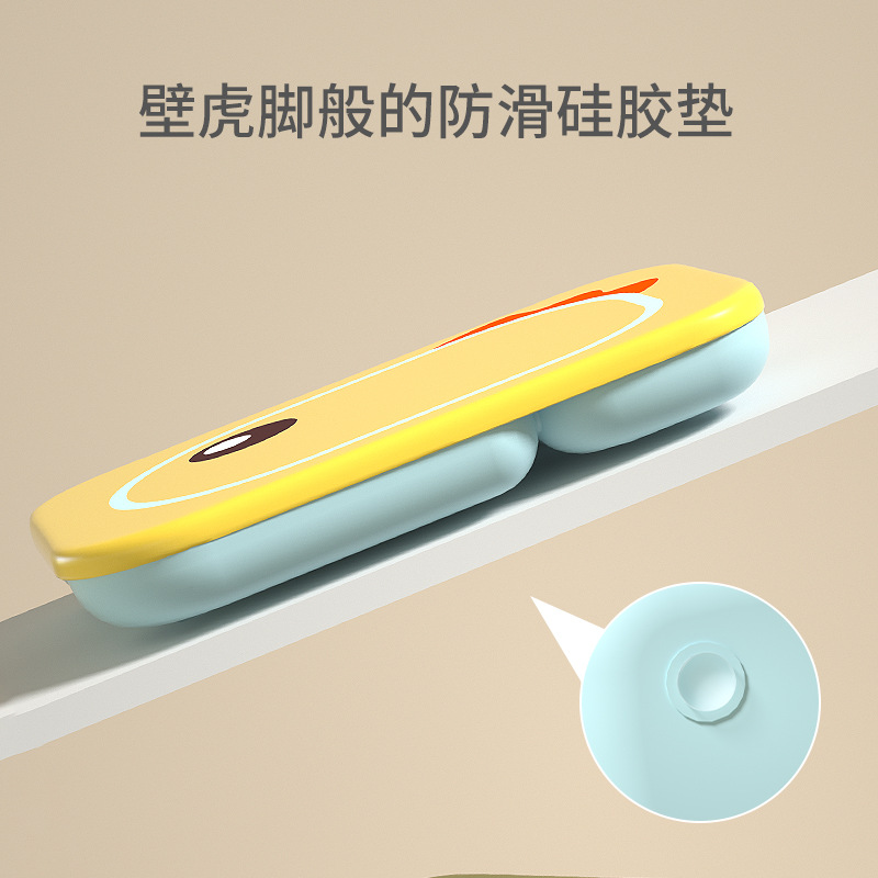 Bebé PP Placa de dinosaurio sub-Formato de vajilla para niños traje de bebé autoaprendizaje entrenamiento de alimentación tazón de comida complementario al por mayor