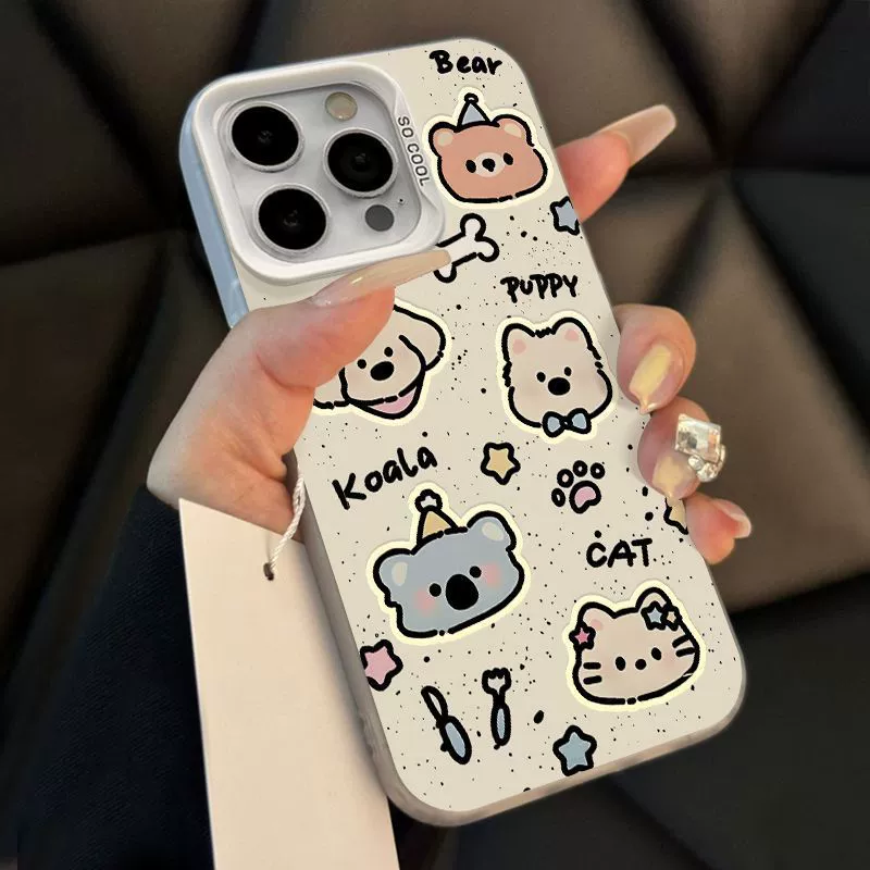 Apple, iPhone15, совместимый чехол для телефона, мультфильм iPhone13 Pro, 16promax, защита от падения