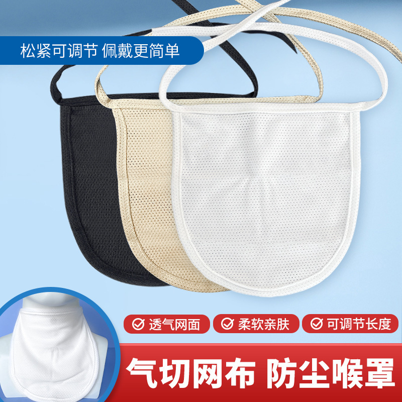 Tracheostomy Dust Cover, Throat Cover, Throat Curtain, Special Tracheotomy Care Pad, Bib Mask, Waterproof and Breathable