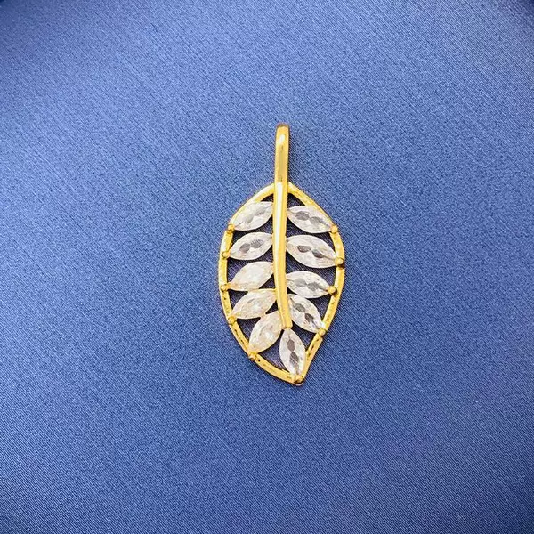 【028】 Hollow micro -inlaid leaves*golden color