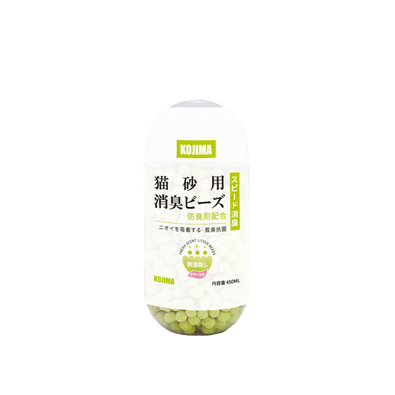 日本kojima猫砂消臭ビーズ猫用品猫砂盆猫糞消臭剤パートナー消臭ビーズ神器|undefined
