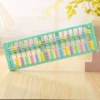 Clear 17th gear 7 beads tender green