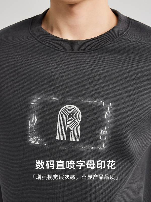 墨麦客数码印花圆领卫衣男2025年秋季新款宽松休闲男士卫衣55770|undefined
