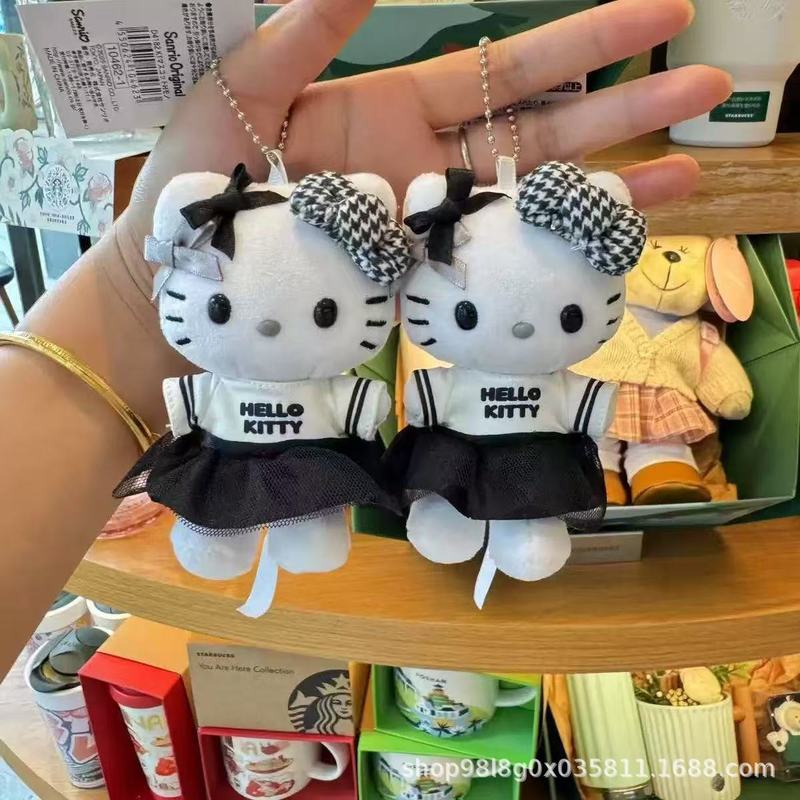 日系可爱魔卡少女Kitty三丽鸥库洛米玉桂狗毛绒公仔挂件玩偶装饰|undefined