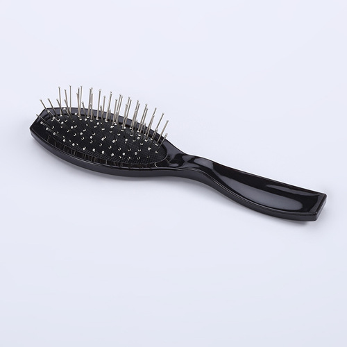 Oval hairdressing steel needle air bag comb wig care tool headgear care comb black plastic steel tooth massage comb