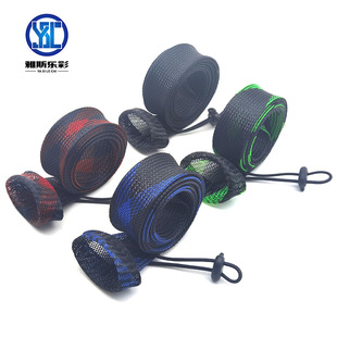 Wholesale 30mm * 1.7M fishing rod woven mesh set fishing rod telescopic mesh tube color fish guard rod set