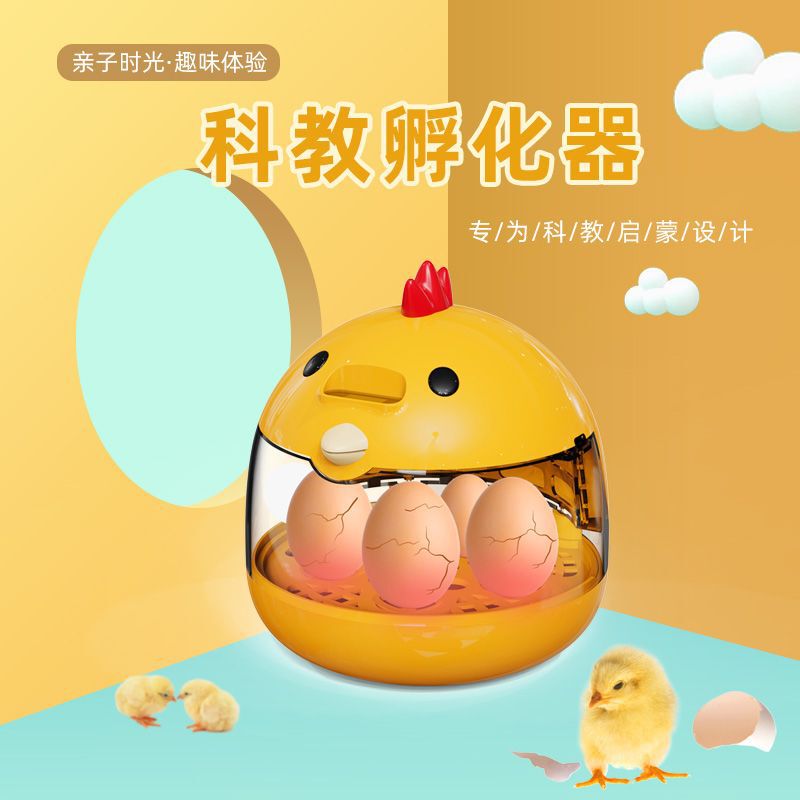 卵孵化器ルチン鶏ひよこ鳥孵化器小型家庭用知能孵化機オウム恒温玩具孵化箱|undefined