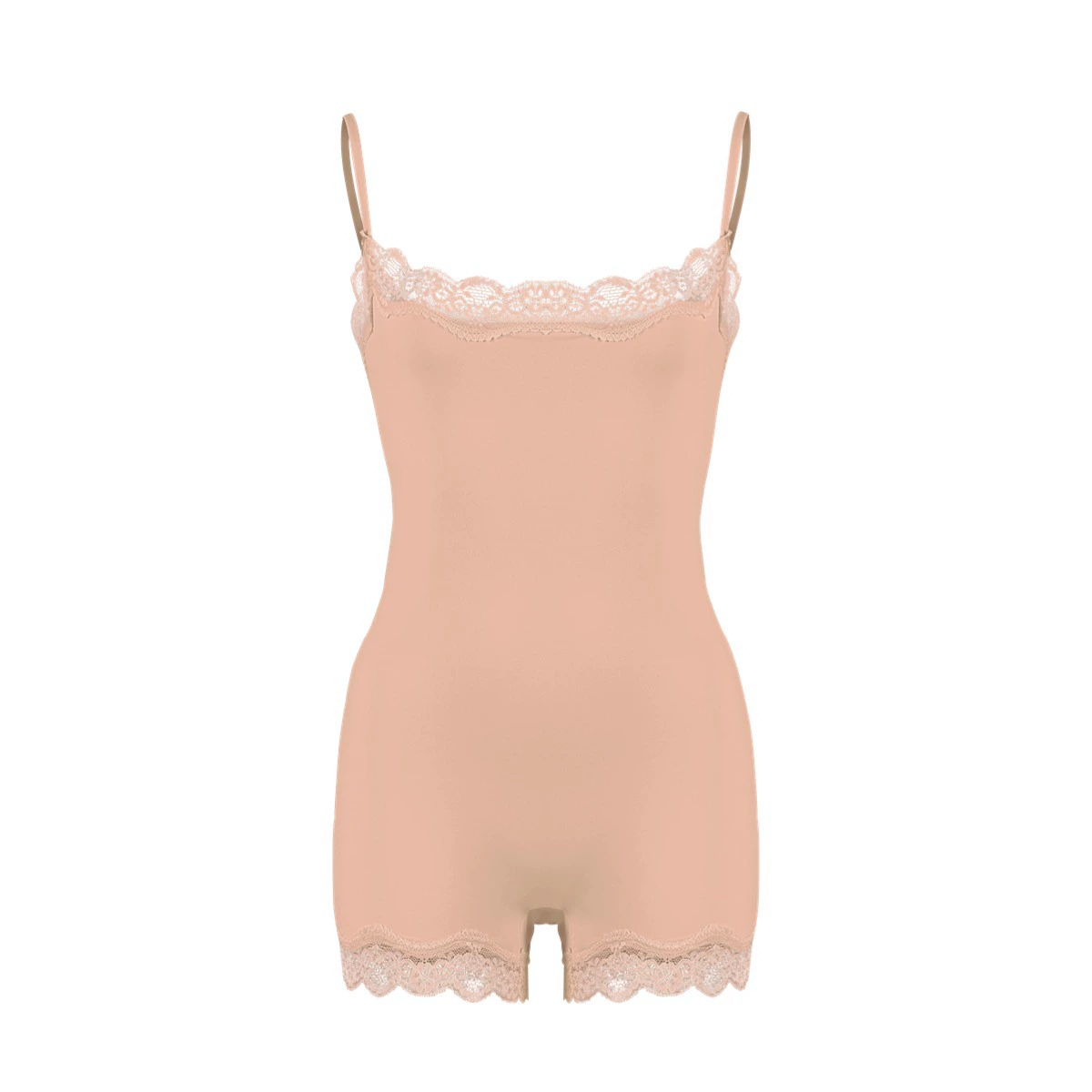 Shapewear bodysuit, corrective lace one-piece, lifting effect, women's slimming control