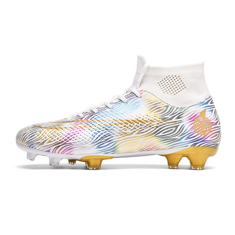 Directo de fábrica en stock zapatos de fútbol juvenil para hombres y mujeres al aire libre fútbol de uñas rotas transpirables zapatos de entrenamiento deportivo