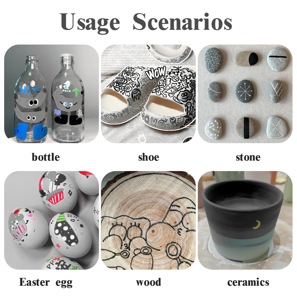 Nuevos productos transfronterizos de tipo líquido directo acrílico calificado gris serie de marcador de papel opaco de color plegable