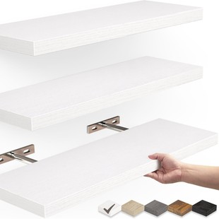 European and American Solid Wood Wall-Mounted Straight Board Simple Manicure Rack Home Living Room Bathroom Toilet Wall Storage Rack Wholesale