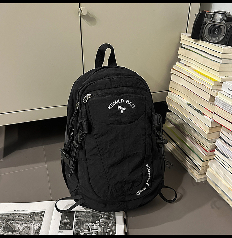 新款户外运动徒步登山包时尚拼接情侣款背包轻量化旅行便携双肩包|undefined