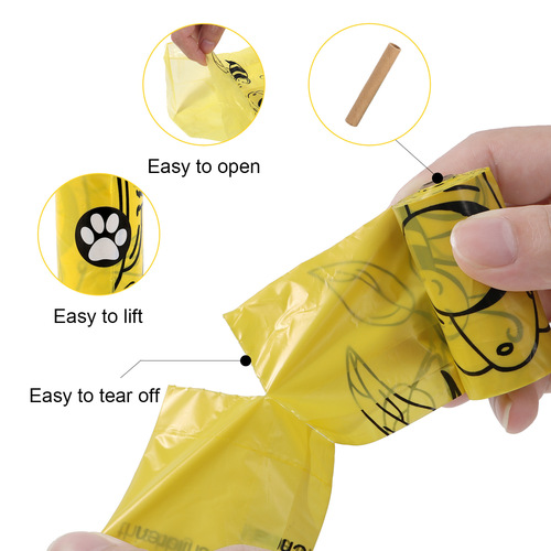 New bee-themed hanging flower scented high-thickness and tough pet waste bag that is biodegradable