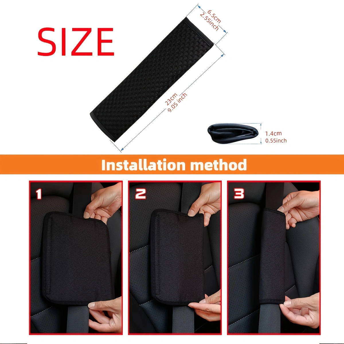 Amazon Temu Label Distribution Service for Car Seatbelt Shoulder Pads, Car Seatbelt Accessories, Massage Mesh Shoulder Pads