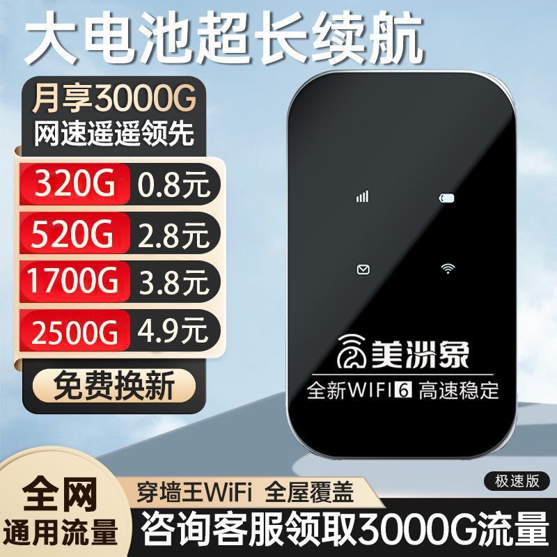 随身wifi6新款2025随身wifi无线网免插电租房户外便携移动路由器|undefined