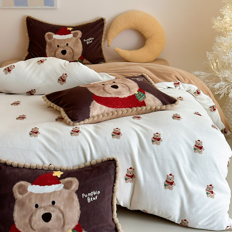Winter cartoon velvet warm jeans