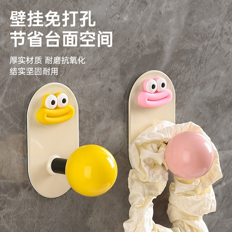 Gancho de baño sin perforación, fuerte carga pegajosa puerta trasera sin marcas, gancho de ropa, gancho de toalla en la pared del baño