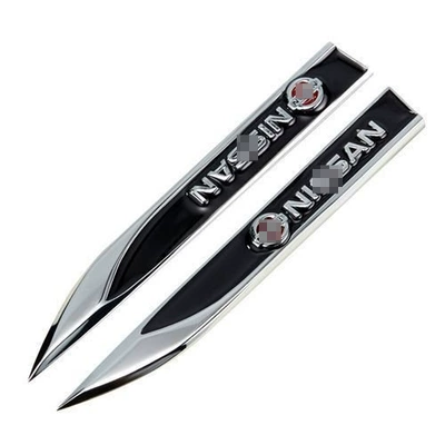 Body sticker – Metal Sticker Personalized Car Sticker - one-pair-nissan-red