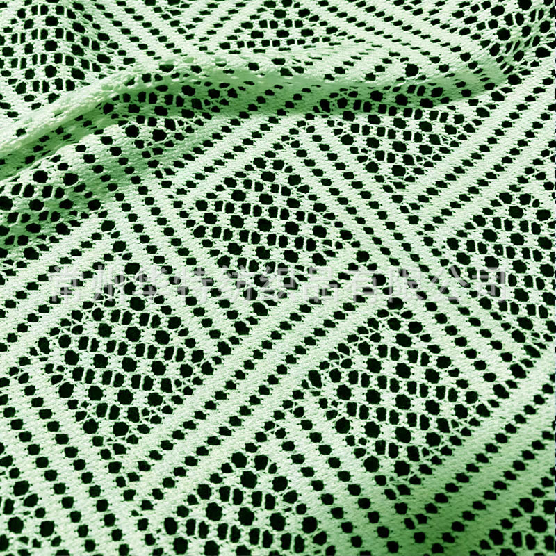 针织提花布 钩针面料 经编蕾丝面料 涤棉针织布 花边布