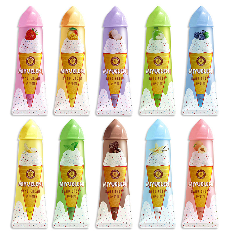 アイスクリームのチョコレートの味のハンドクリームの女性の秋冬の潤いの保湿のさわやかな補水は脂っこいことができません。|undefined