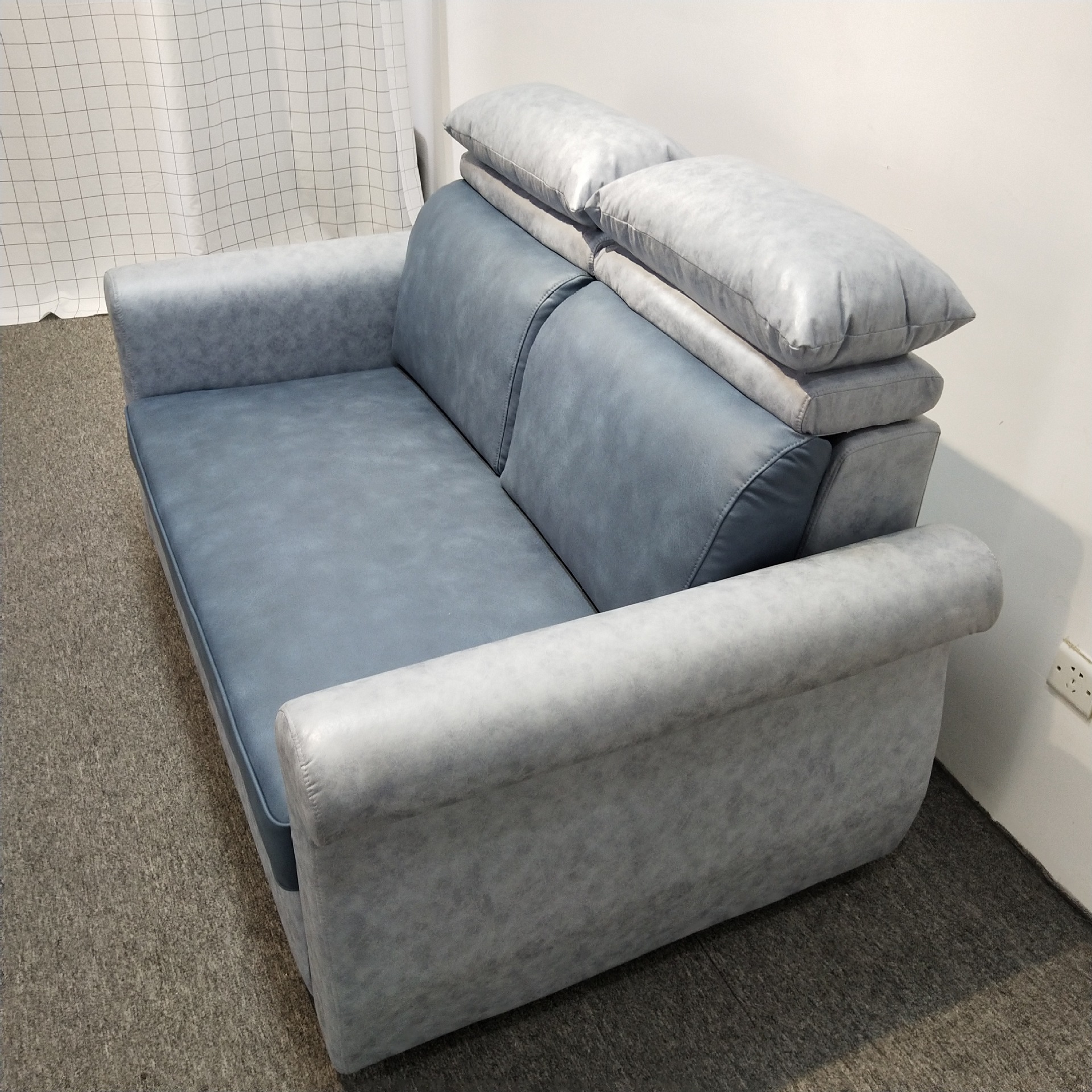 Sofá cama de tela moderna simple y multifuncional, sofá cama plegable de látex de hotel pequeño