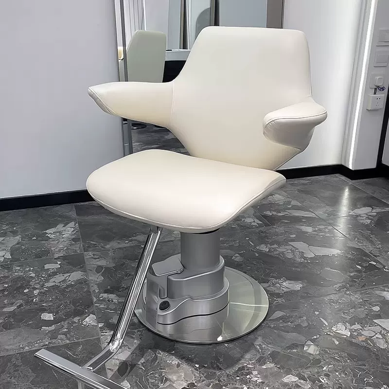 网红美发店椅子可靠可旋转升降剪发椅发廊专用电动升降轻奢理发椅