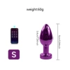 Electroplated purple APP small size bagged