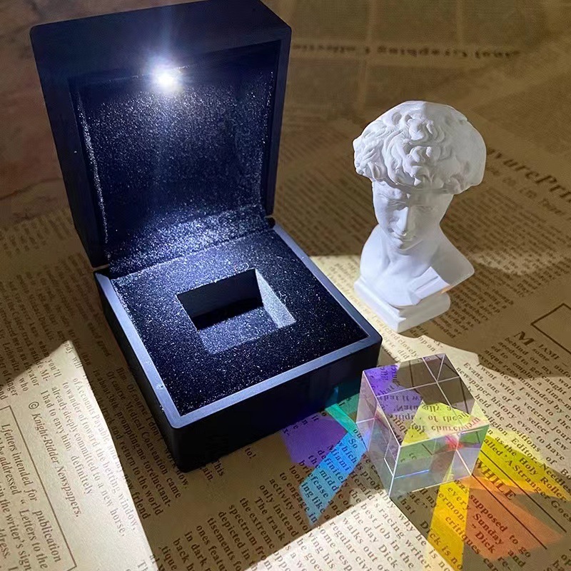 Sun Catcher combinación de colores Prisma Cubo Luz colorido refracción galvanoplastia decoración escritorio sol mujer regalo cumpleaños