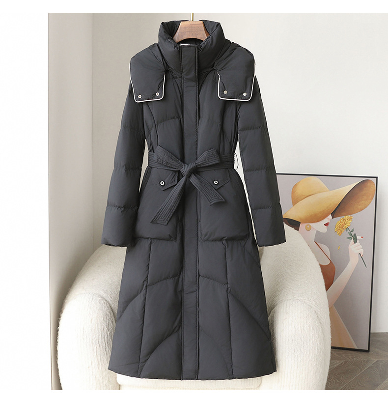 Women's Clothing Down jacket for women winter 2024 new high end Pinghu white duck down long white duck down warm women's clothing wholesale_voghion.com