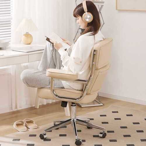 韩式椅子家用卧室书桌椅ins风电脑椅久坐办公座椅书房椅转椅