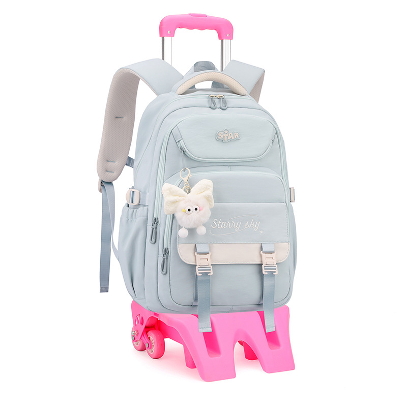 Mochila de pescado natural 3 - 6 grados de moda de alta capacidad mochila de estudiantes de secundaria escalera ligera caja de tracción