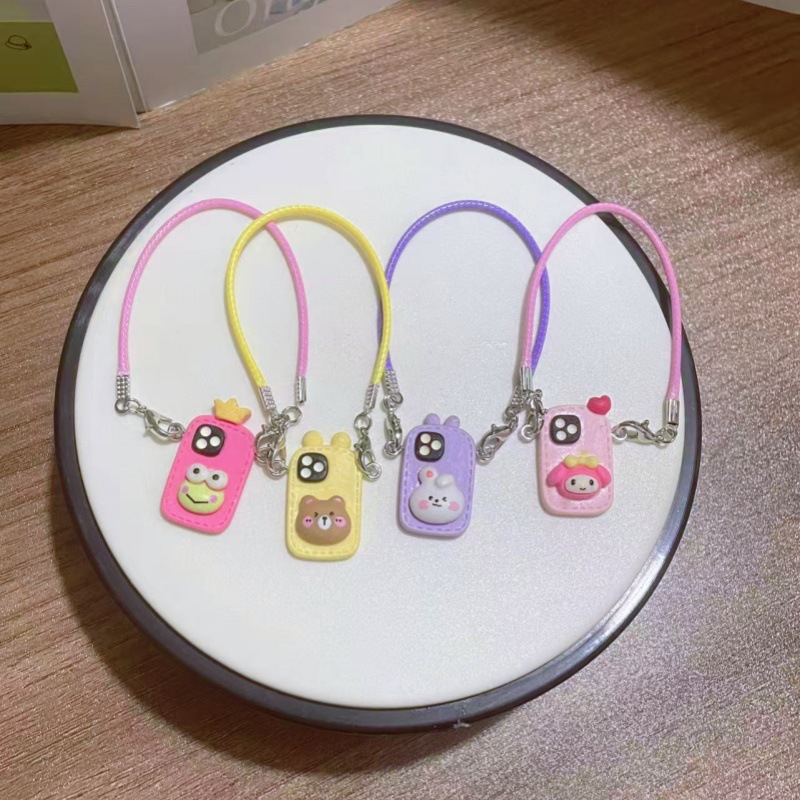 Cj85 Doll House Cartoon Mini Model Small Phone Case Sydney Crossbody Plush Crossbody Neck Strap Accessory