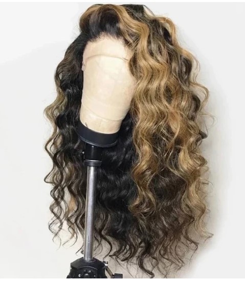 synthetic wig New Women's Split Long Hair Lotion Ripple Chicken rolls Fluffy _voghion.com