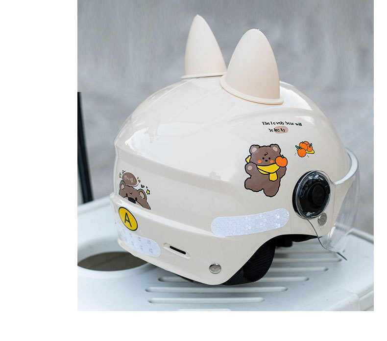 Children's Helmet Boys and Girls 3C Certified Kidsren's Summer Electric Motorcycle 1 to 6 Years Old All-Season Safety Helmet