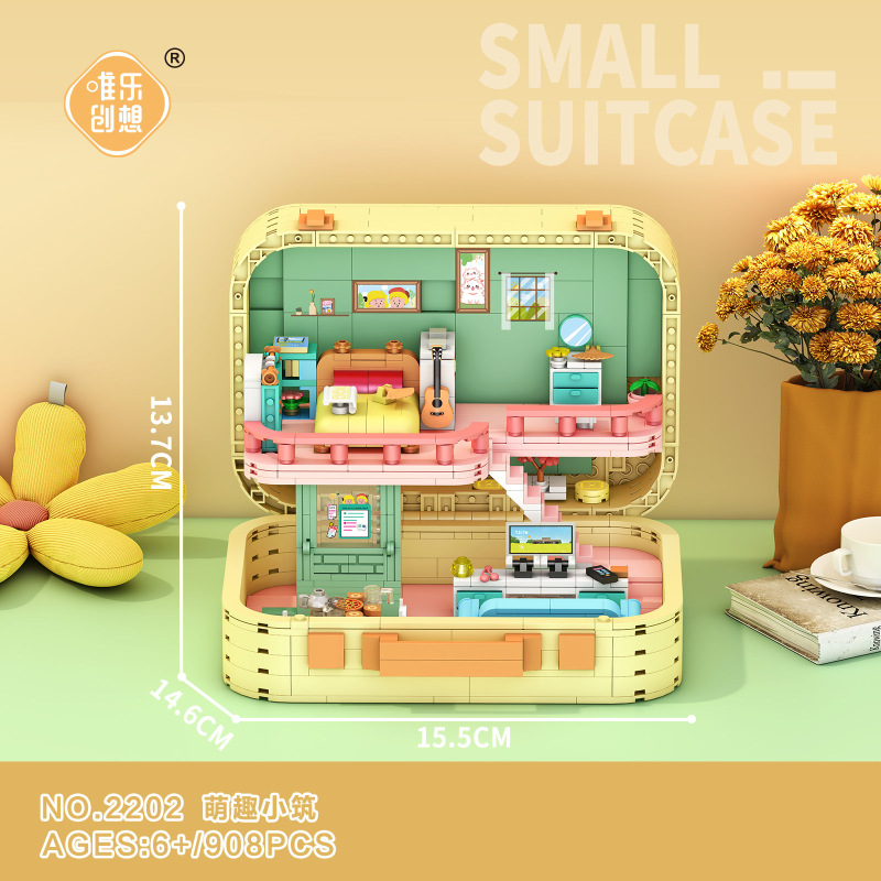 Weile Chuangxiang コーヒーマシンビルディングブロック花桜の木の装飾品誕生日ギフト組み立て図子供のおもちゃ卸売ドロップシッピング|undefined