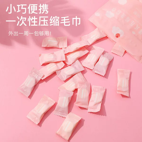 Compressed Towel Large Wholesale Factory Hotel Travel Portable Makeup Remover Cleansing Towel Round Disposable Face Wash Towel