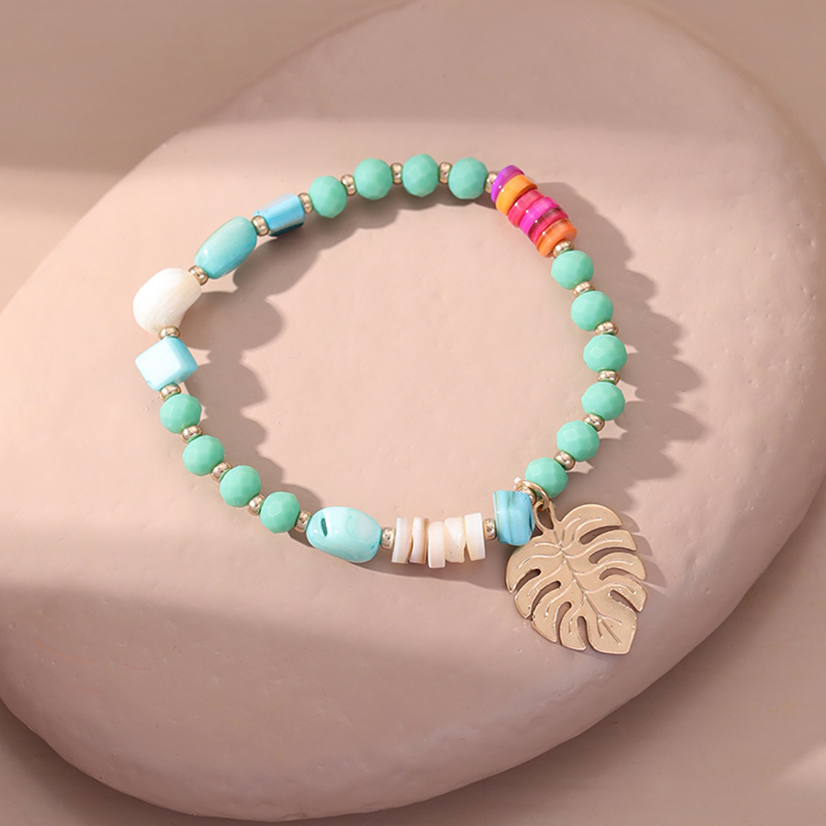 Simple Style Shell Artificial Crystal Knitting Womenu0027S Bracelets 1 Piece