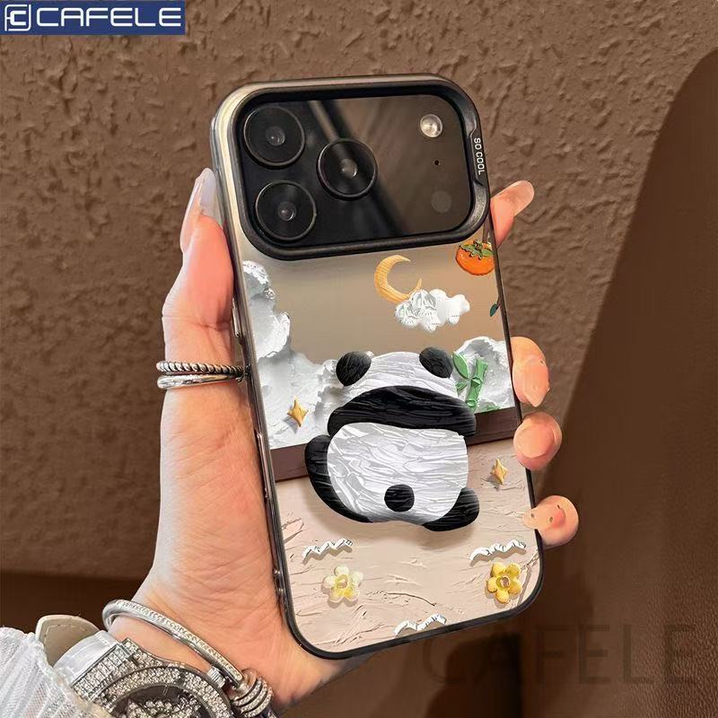 Oil Painting Panda Suitable for Iphone17Promax Mobile Phone Case Apple 17Air New 16/15 Classy 14 Female 13