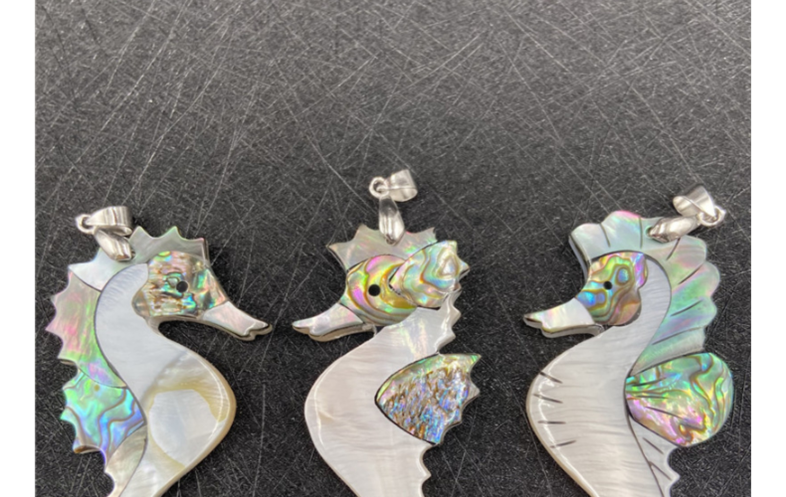 11g Weight Pendant Necklace Classification Anniversary, Business, Travel Occasion Shell Material Animal Pattern Unisex Gender Fashion Style Fashion Stitching Marine Animal Abalone Shell Pendant Necklace 3