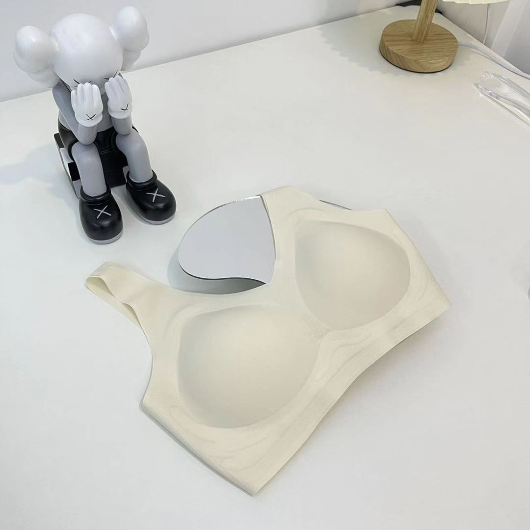 Nuevo sujetador francés de alta calidad con soporte suave para otoño e invierno, ropa interior sin costuras, sujetador fino sin aros push-up