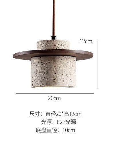 Bar de piedra en la silencia de estilo japonés de alojamiento de la lámpara de viento agujero plato volador de nuez cabecera de cama comedor dormitorio color de madera