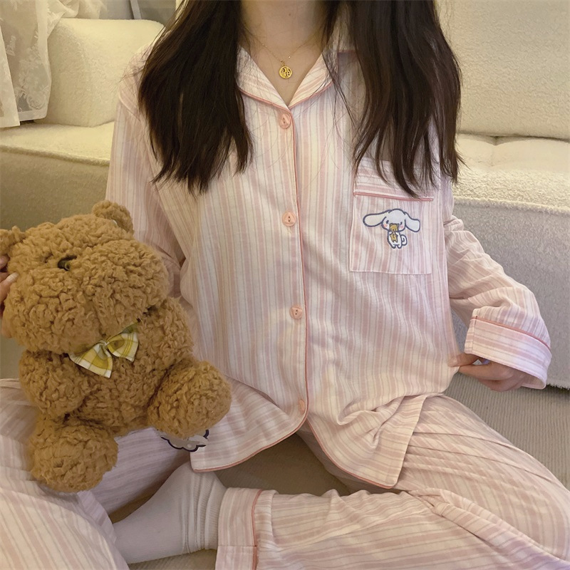 工場卸売りpyjamas日系アニメ布丁犬パジャマ女春秋綿長袖長ズボンカバー対外貿易|undefined
