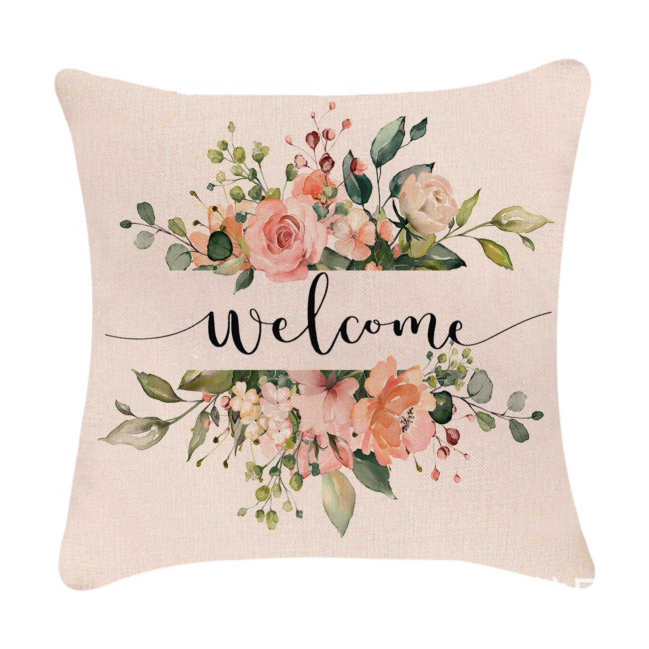 Easter Simple Style Rabbit Letter Linen Pillow Cases Couch & Sofa Decor display picture 39