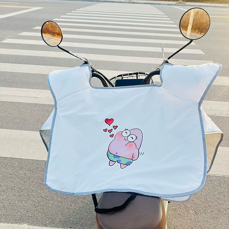 Windproof summer thin waterproof electric car, sun protection