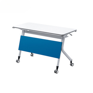 YD Factory Wholesale Folding Training Table Smart Classroom Simple Double Desk with Wheeled Strip Folding Training